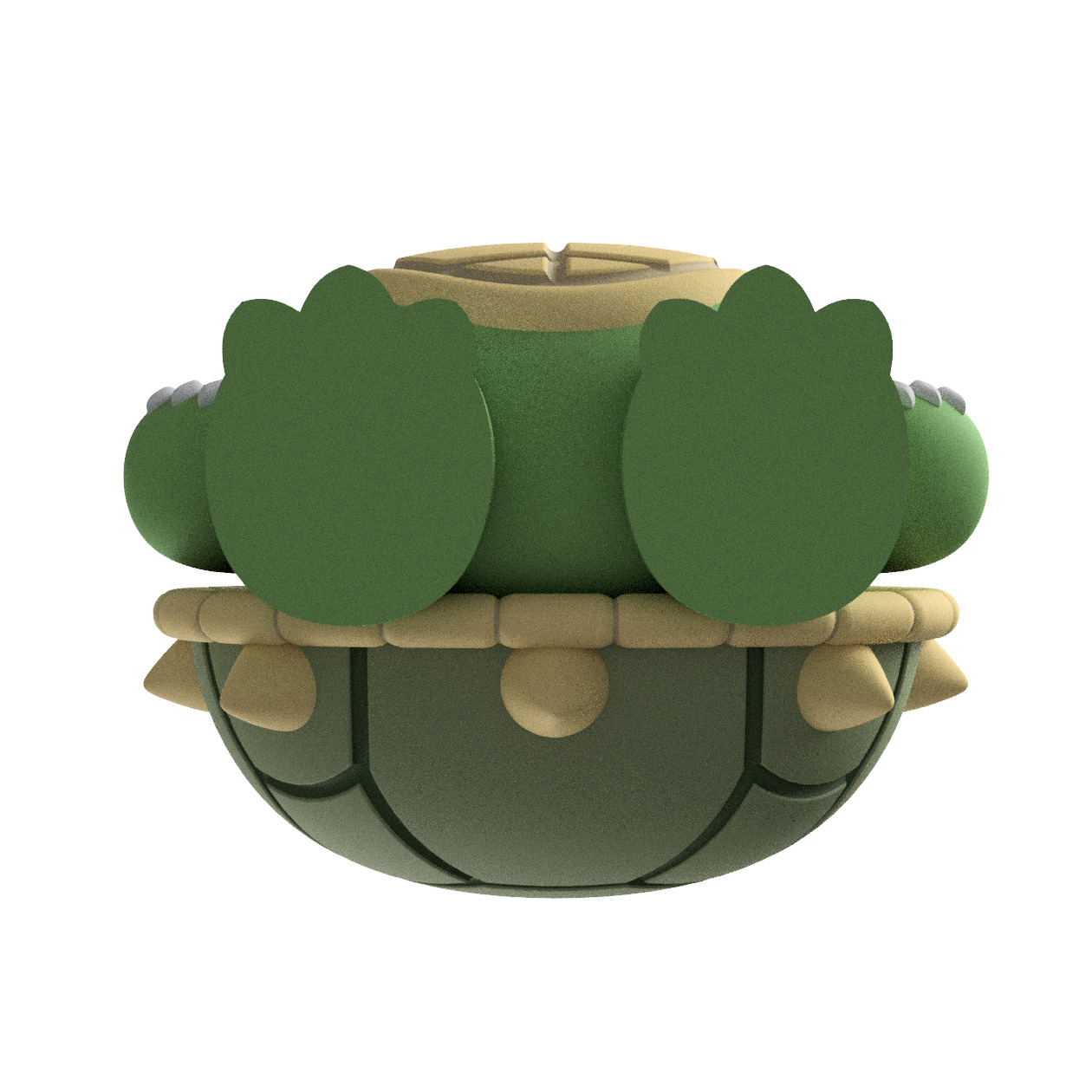 Cute Cryptid Baby Beast of Busco Snapping Turtle Figure 3D print model_5