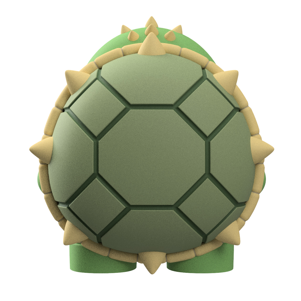 Cute Cryptid Baby Beast of Busco Snapping Turtle Figure 3D print model_4