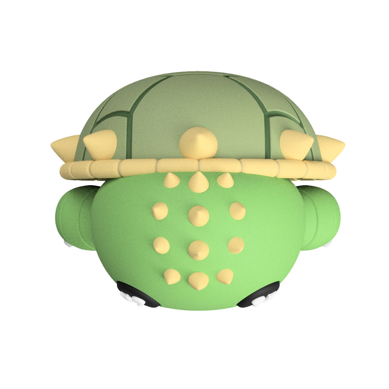 Cute Cryptid Baby Beast of Busco Snapping Turtle Figure 3D print model_6
