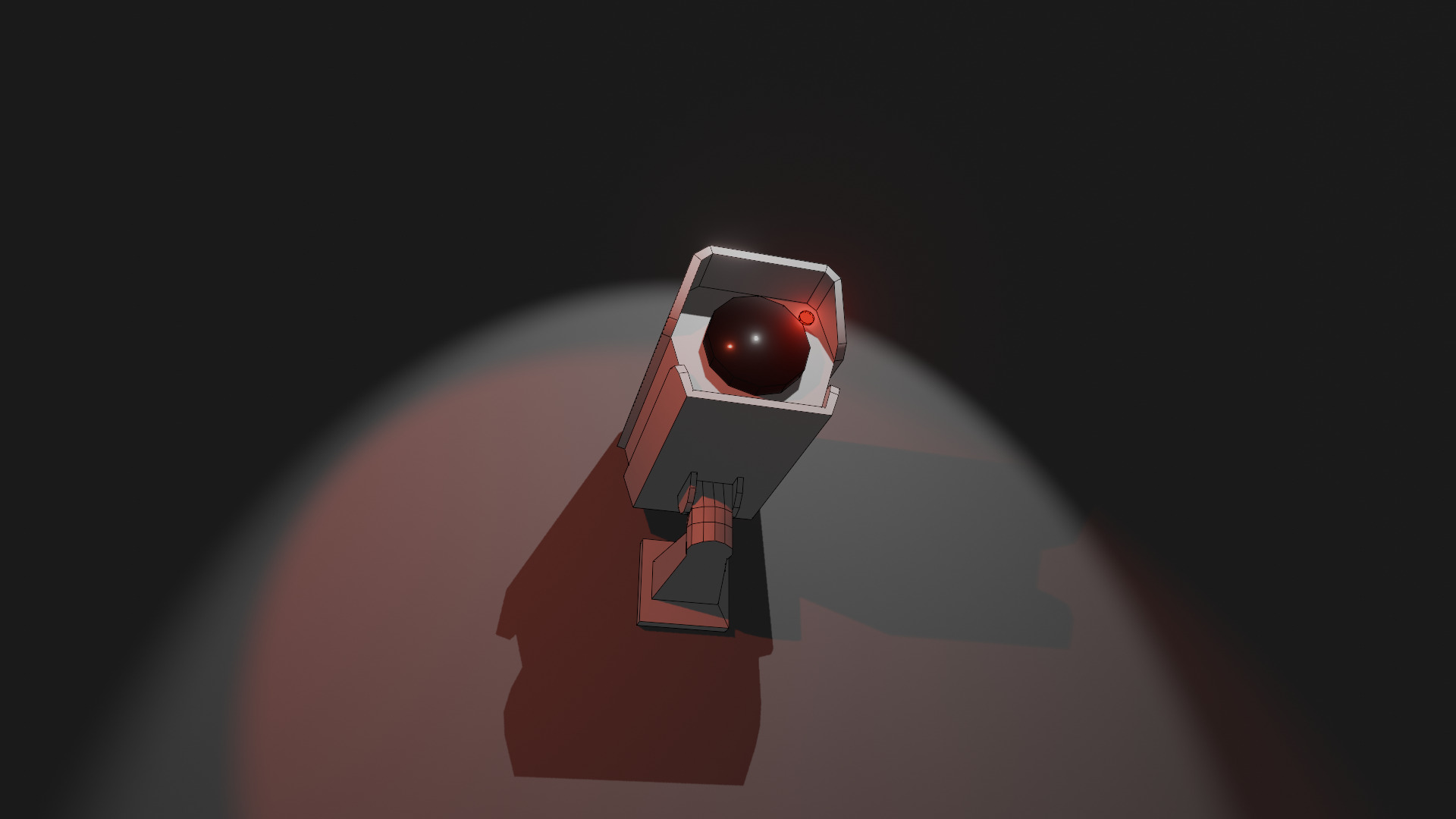 Low-Poly Security Camera Free low-poly 3D model_3