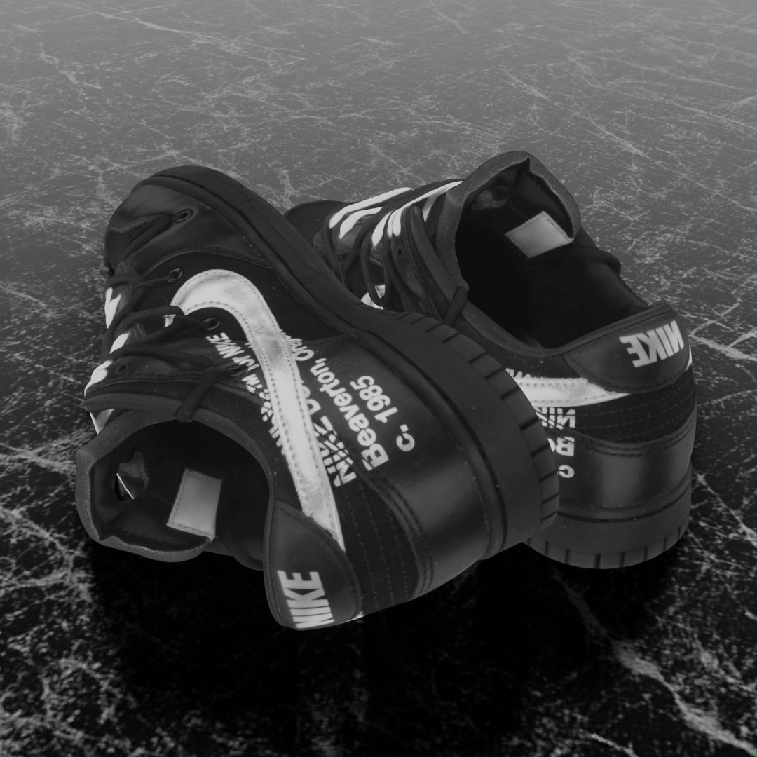 OFF WHITE X NIKE DUNK LOW THE 50 Low-poly 3D model_6