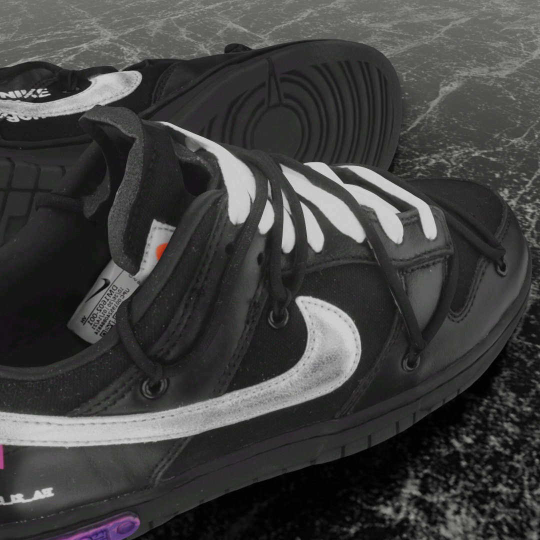 OFF WHITE X NIKE DUNK LOW THE 50 Low-poly 3D model_10