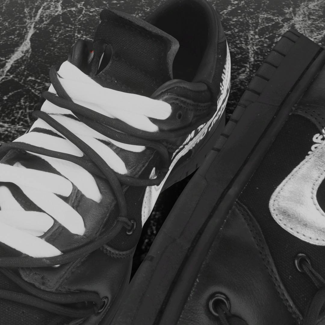 OFF WHITE X NIKE DUNK LOW THE 50 Low-poly 3D model_12