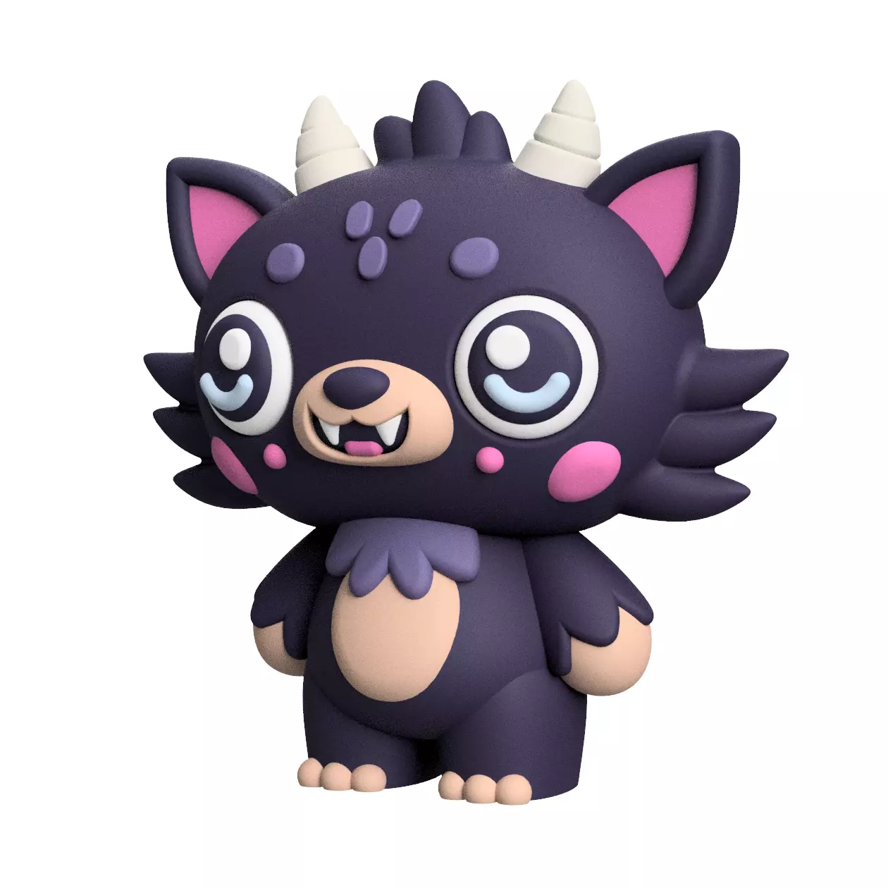 Cute Cryptid Littlest Ozark Howler 3D Printable Monster Figure 3D print model_0