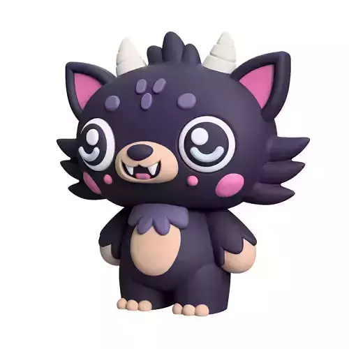 Cute Cryptid Littlest Ozark Howler 3D Printable Monster Figure 3D print model