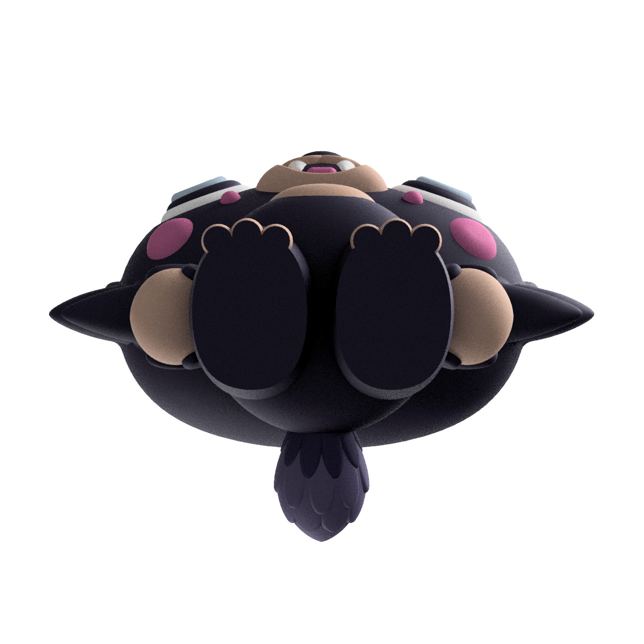 Cute Cryptid Littlest Ozark Howler 3D Printable Monster Figure 3D print model_5