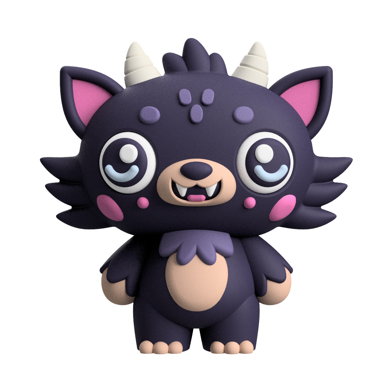 Cute Cryptid Littlest Ozark Howler 3D Printable Monster Figure 3D print model_1