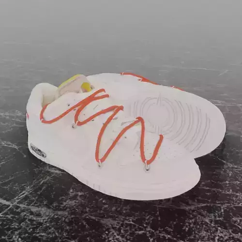 OFF WHITE X NIKE SB DUNK LOW PINK 3D SHOES