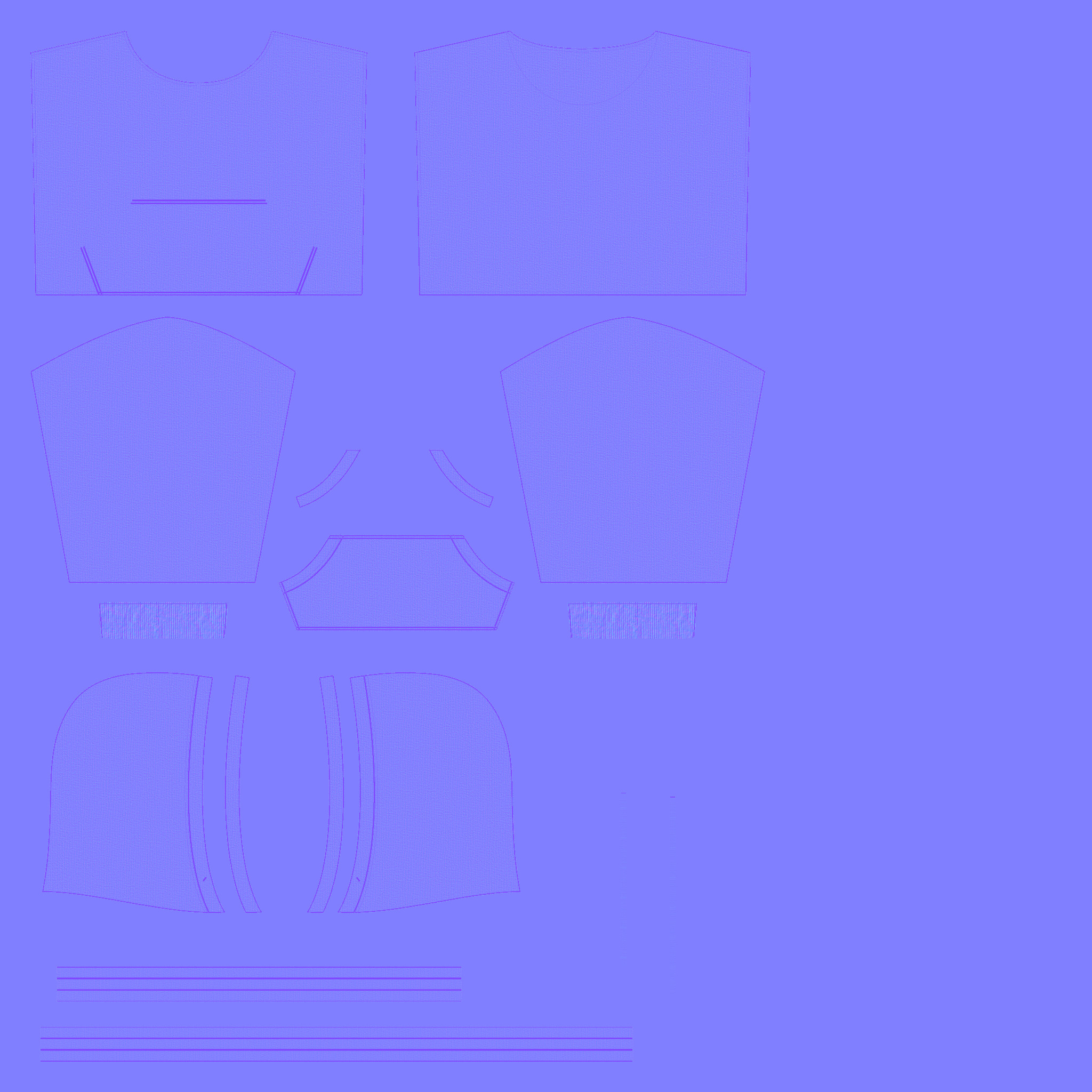 Girls Cropped Hoodie in Low Poly Low-poly 3D model_4