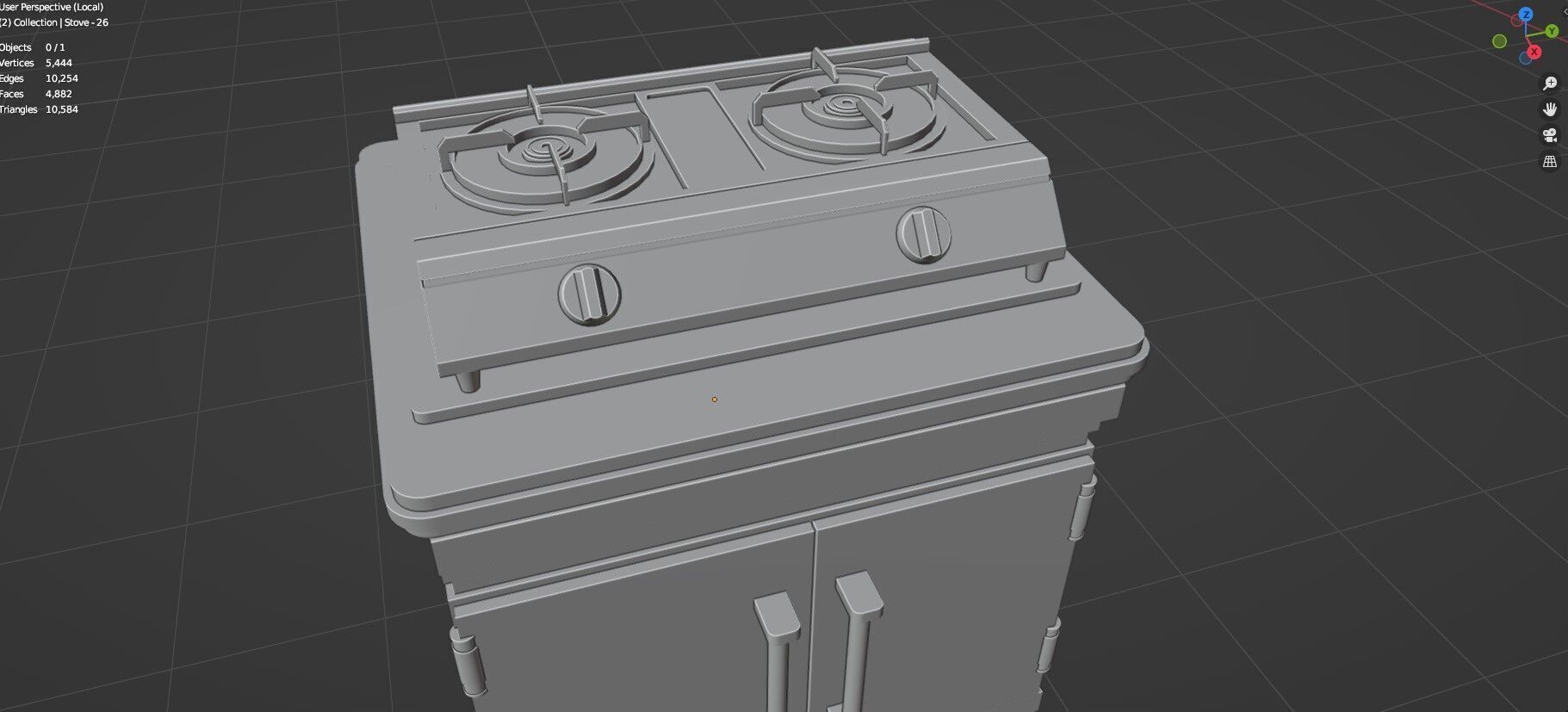 Low Poly 30 Gas Stoves Pack - Game Ready - Untextured Low-poly 3D model_99