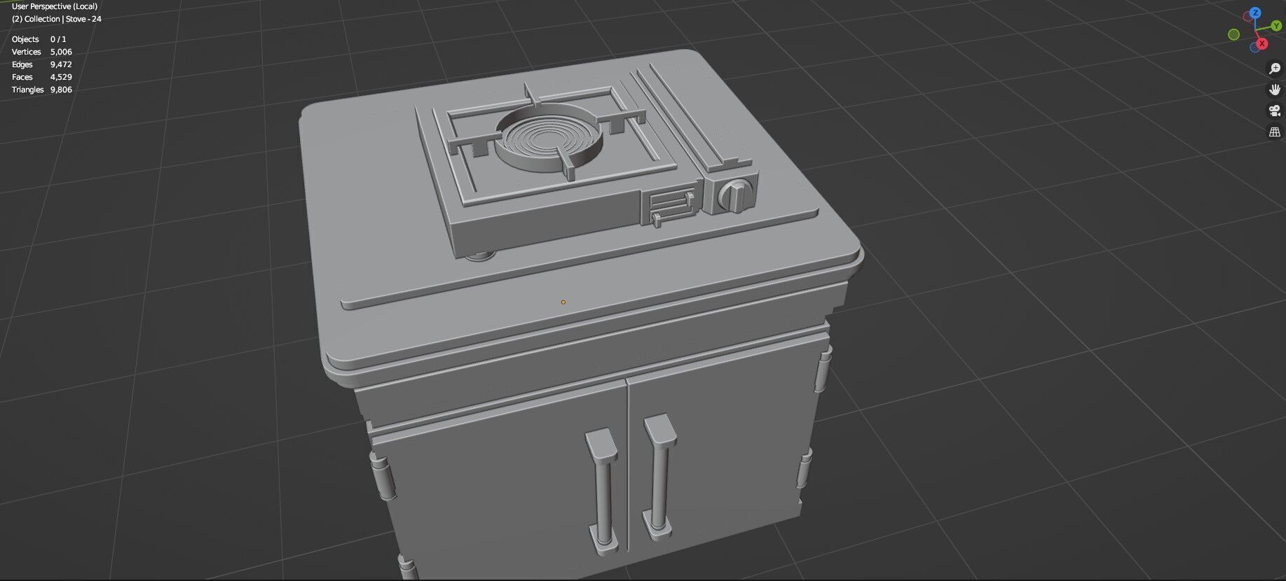 Low Poly 30 Gas Stoves Pack - Game Ready - Untextured Low-poly 3D model_101