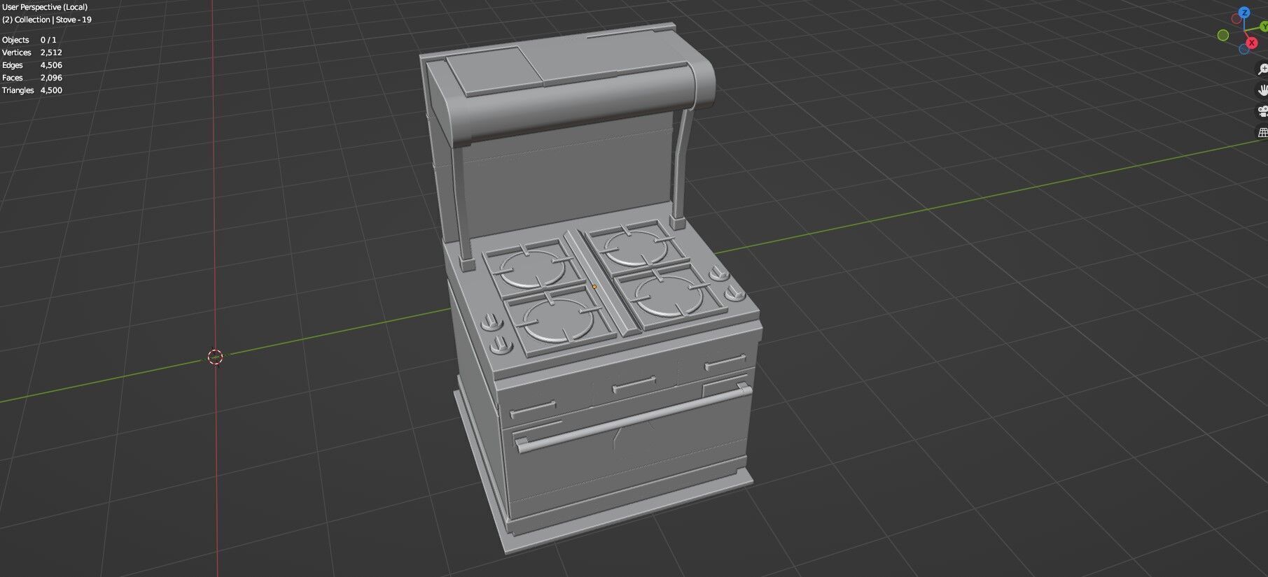 Low Poly 30 Gas Stoves Pack - Game Ready - Untextured Low-poly 3D model_88