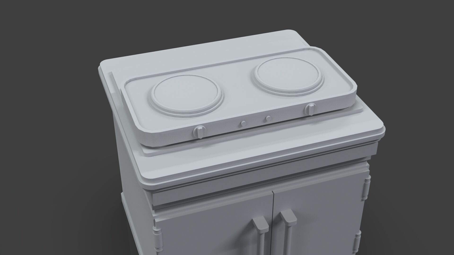 Low Poly 30 Gas Stoves Pack - Game Ready - Untextured Low-poly 3D model_66