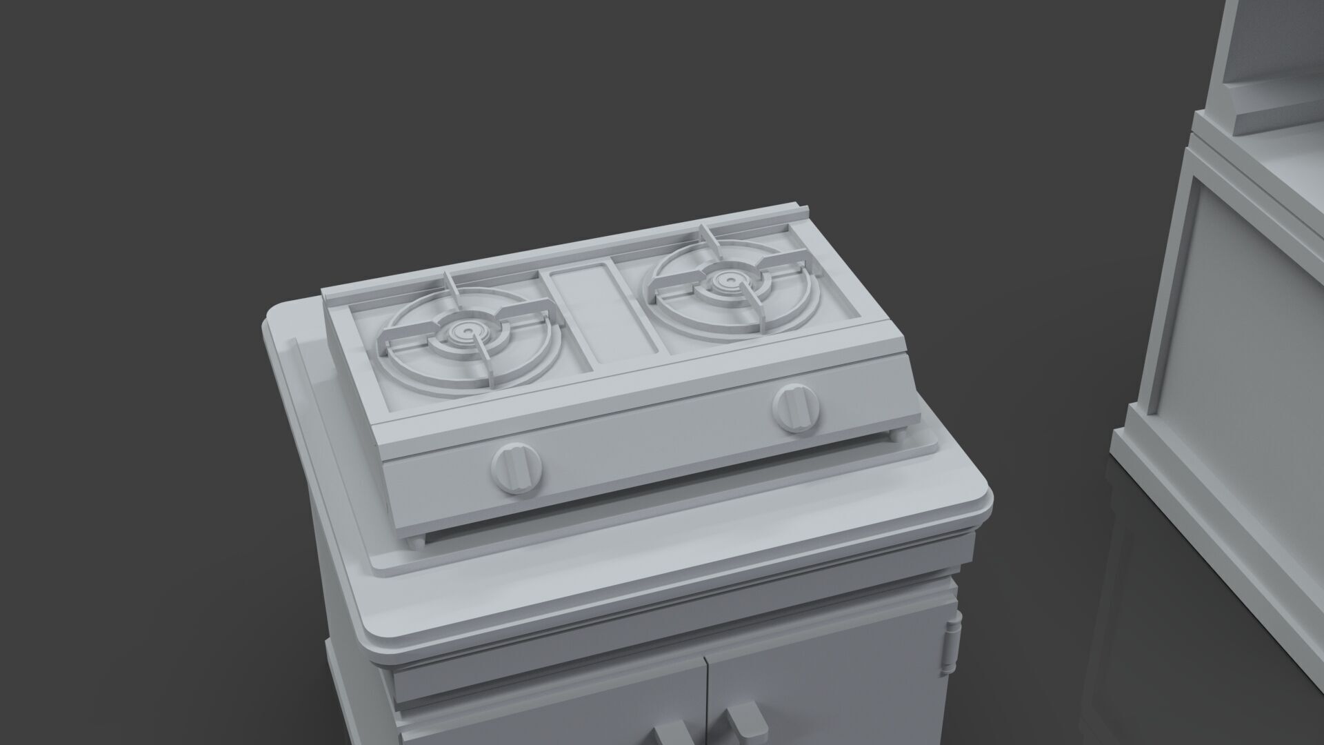 Low Poly 30 Gas Stoves Pack - Game Ready - Untextured Low-poly 3D model_67