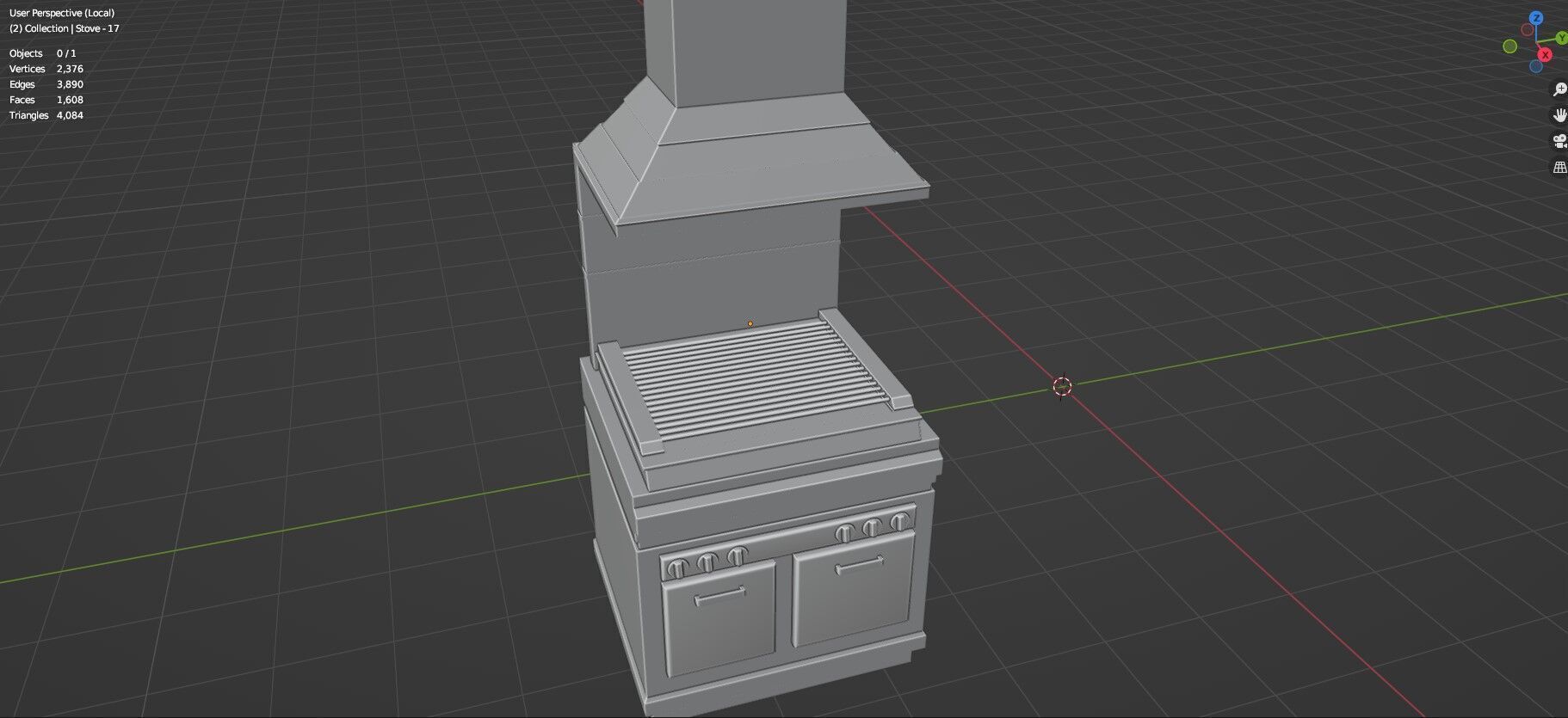 Low Poly 30 Gas Stoves Pack - Game Ready - Untextured Low-poly 3D model_103