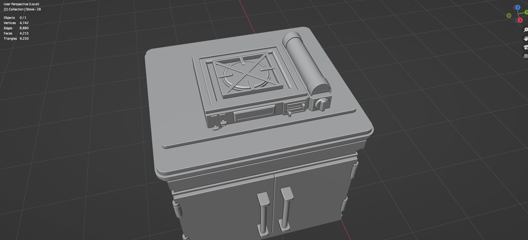 Low Poly 30 Gas Stoves Pack - Game Ready - Untextured Low-poly 3D model_102