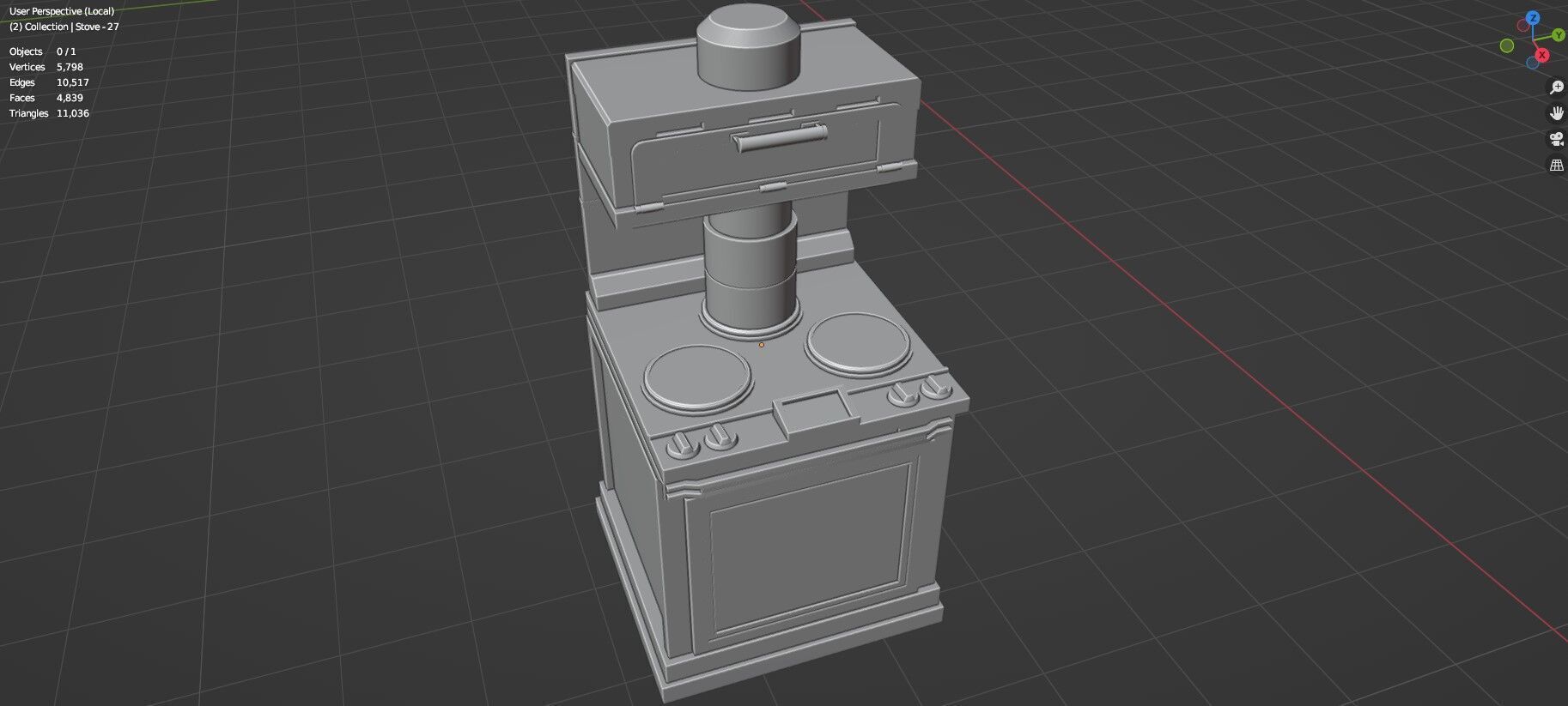 Low Poly 30 Gas Stoves Pack - Game Ready - Untextured Low-poly 3D model_100