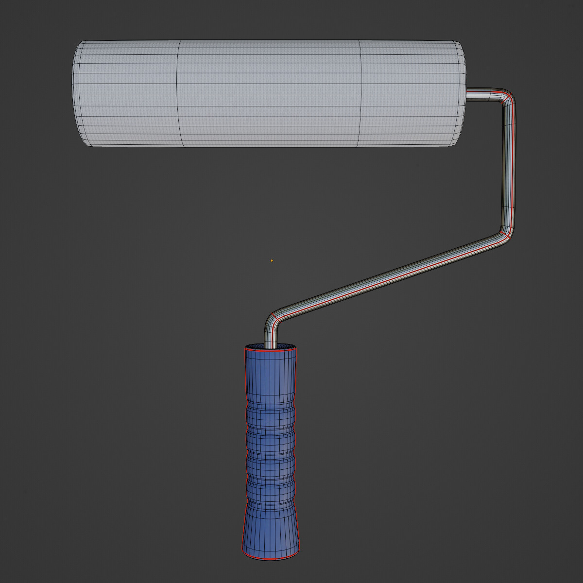 Paint Roller 04  Low-poly 3D model_7