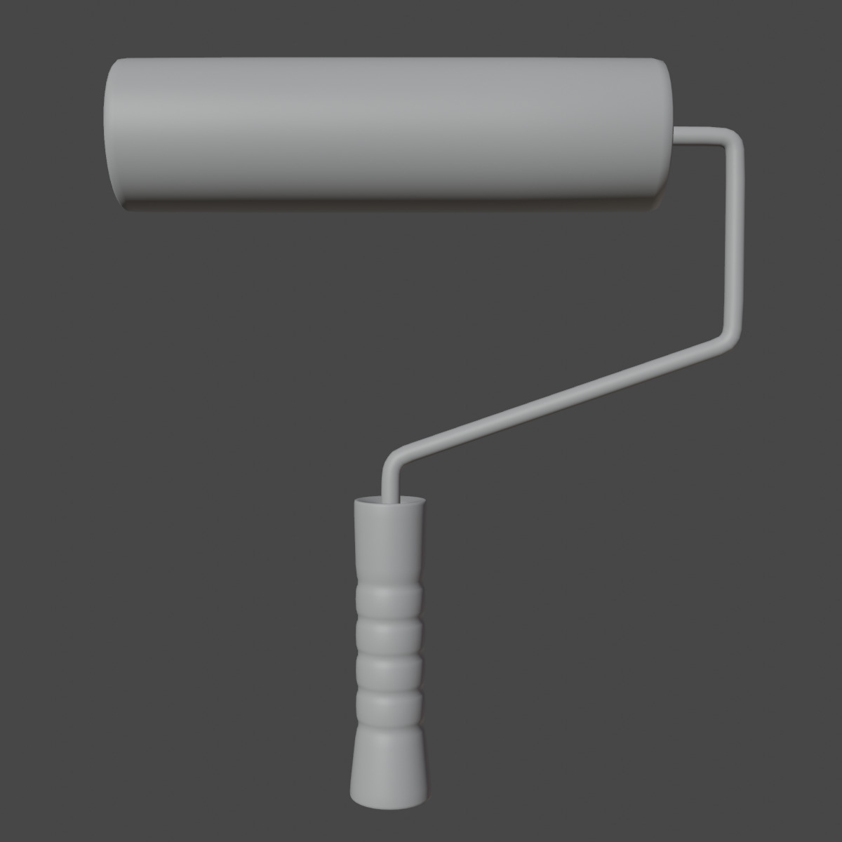 Paint Roller 04  Low-poly 3D model_8