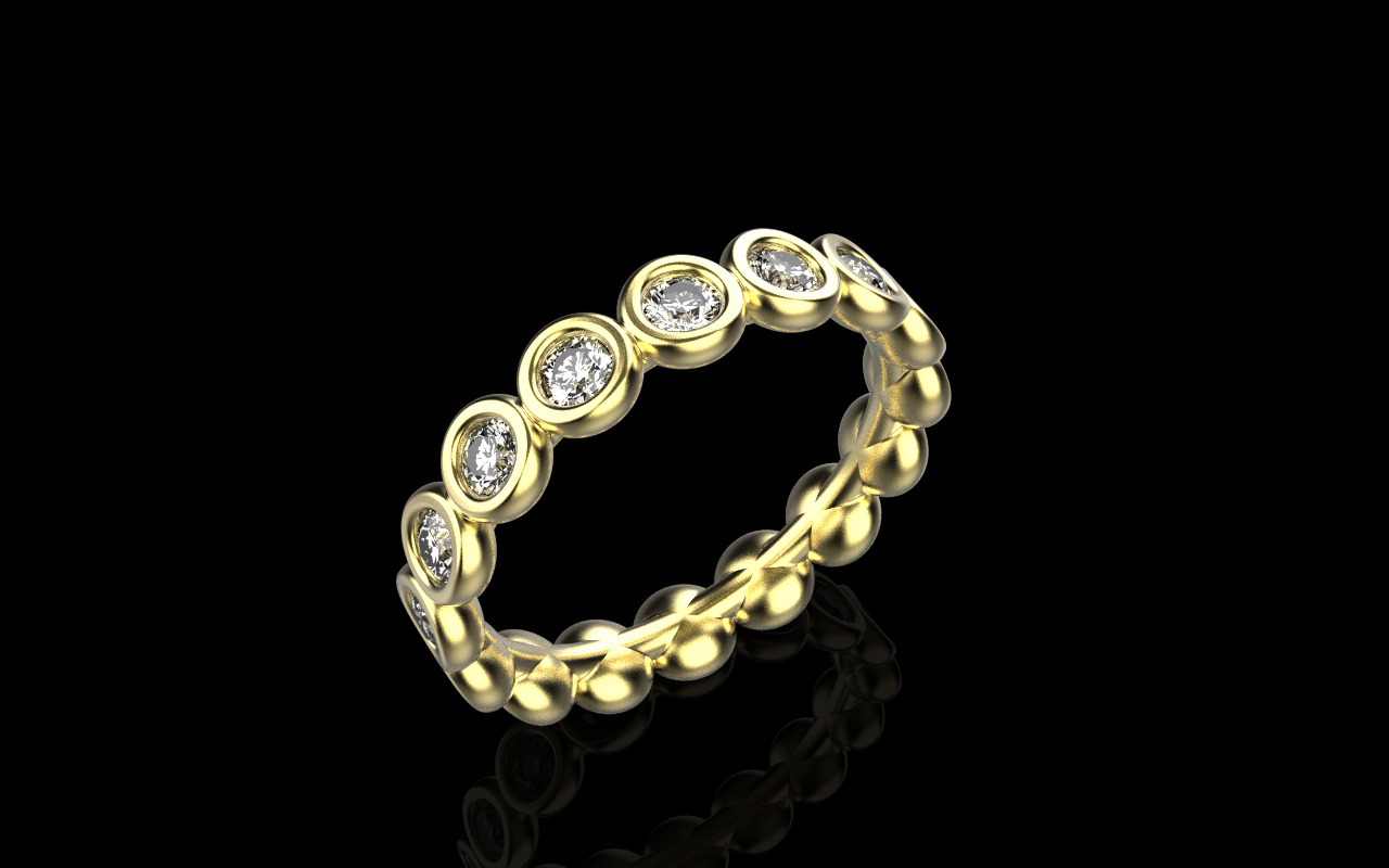 Bezel ring model 781 3D print model_16