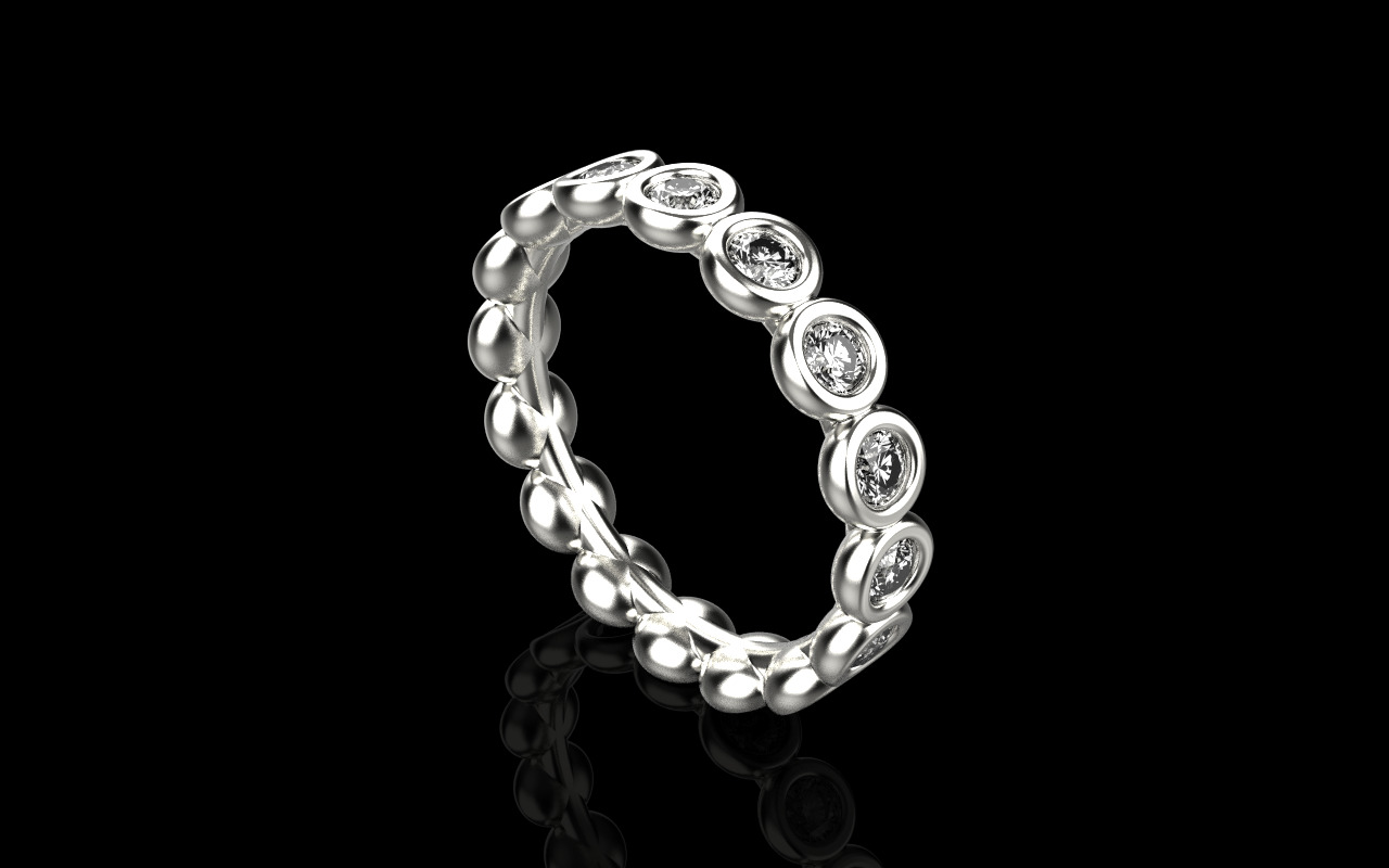 Bezel ring model 781 3D print model_25
