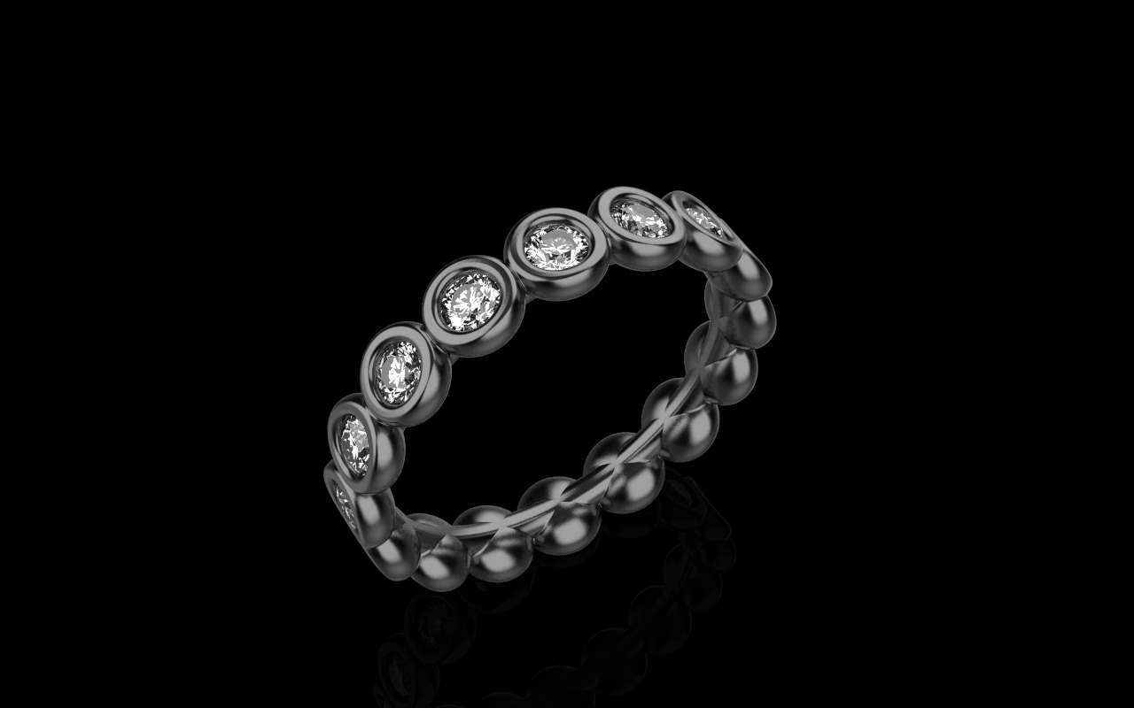 Bezel ring model 781 3D print model_19