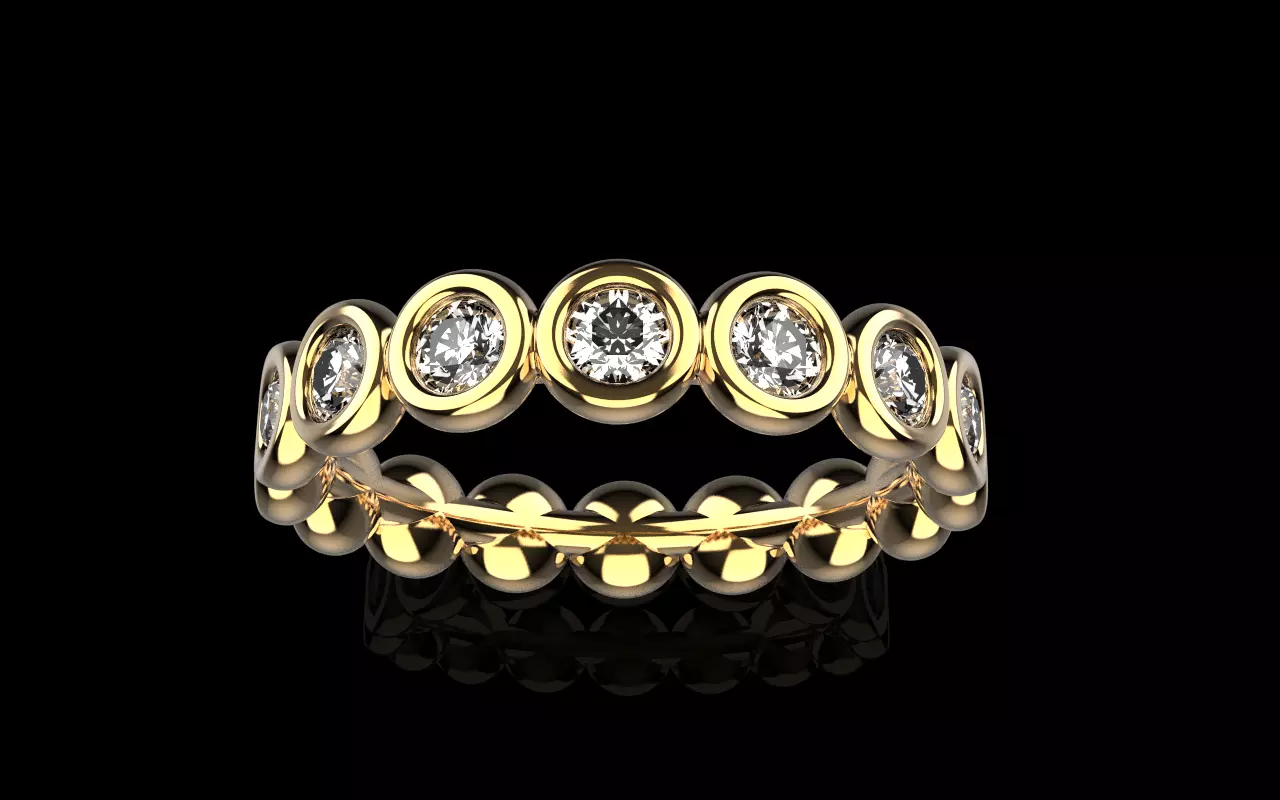 Bezel ring model 781 3D print model_0