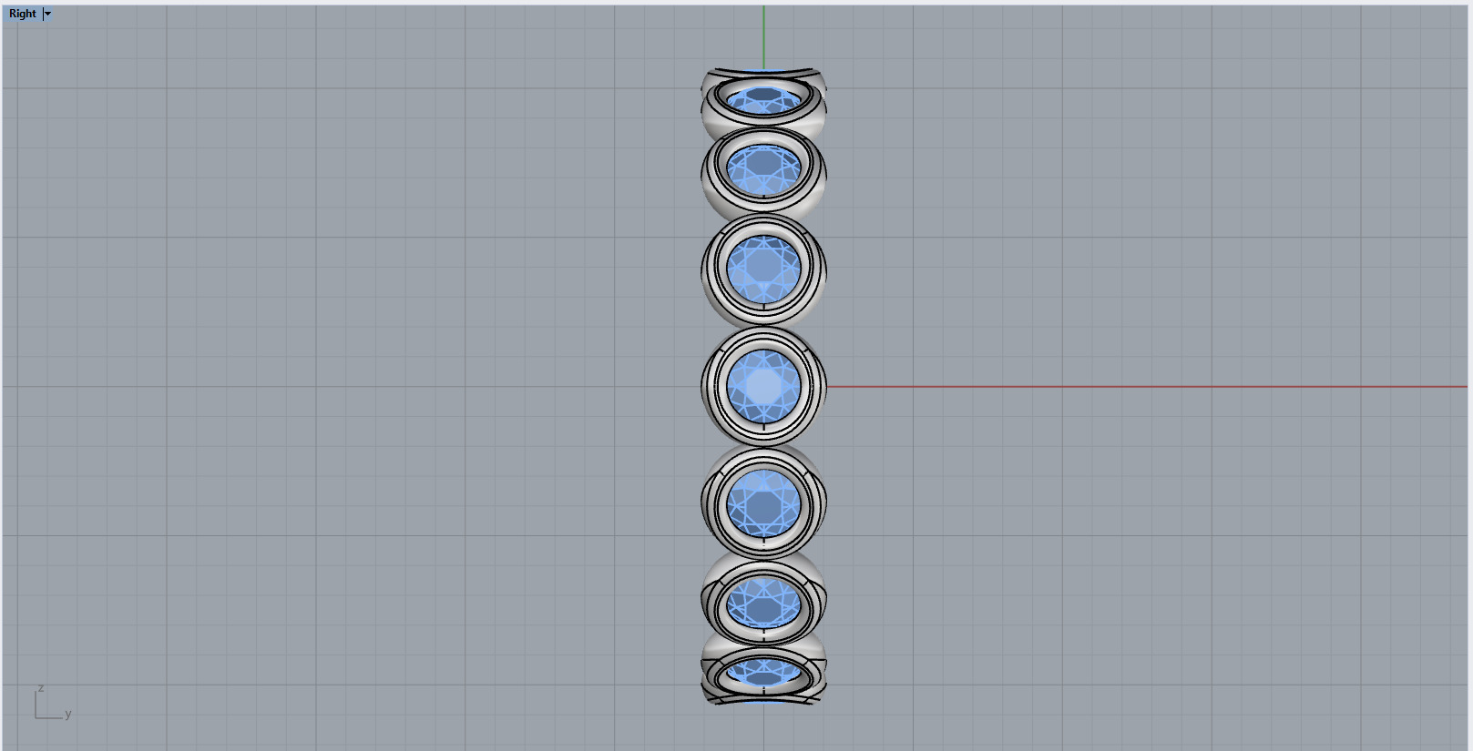 Bezel ring model 781 3D print model_8