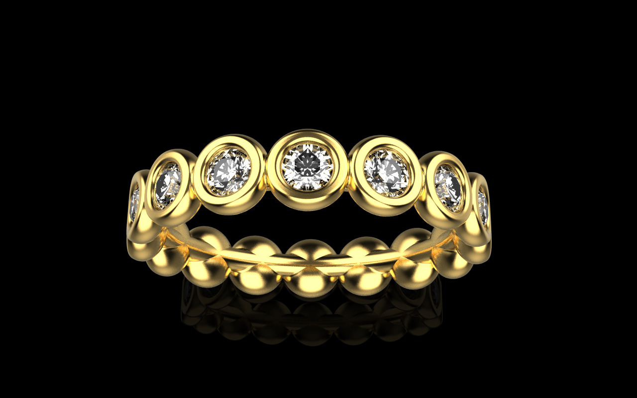 Bezel ring model 781 3D print model_10