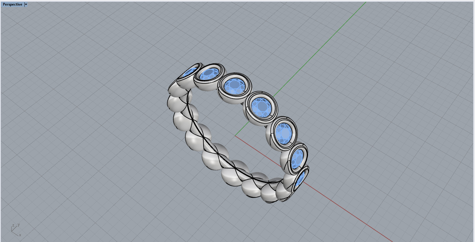 Bezel ring model 781 3D print model_9