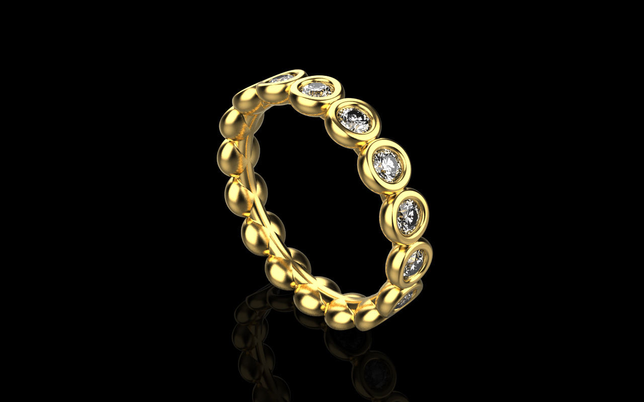 Bezel ring model 781 3D print model_21