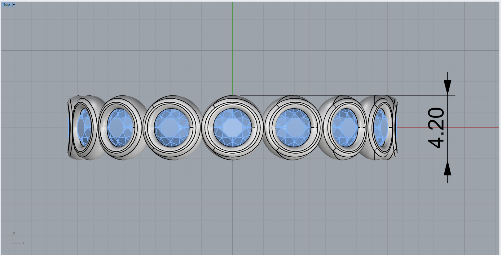 Bezel ring model 781 3D print model_6