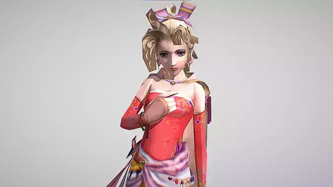Terra Branford - Dissidia - Final Fantasy Low-poly 3D model