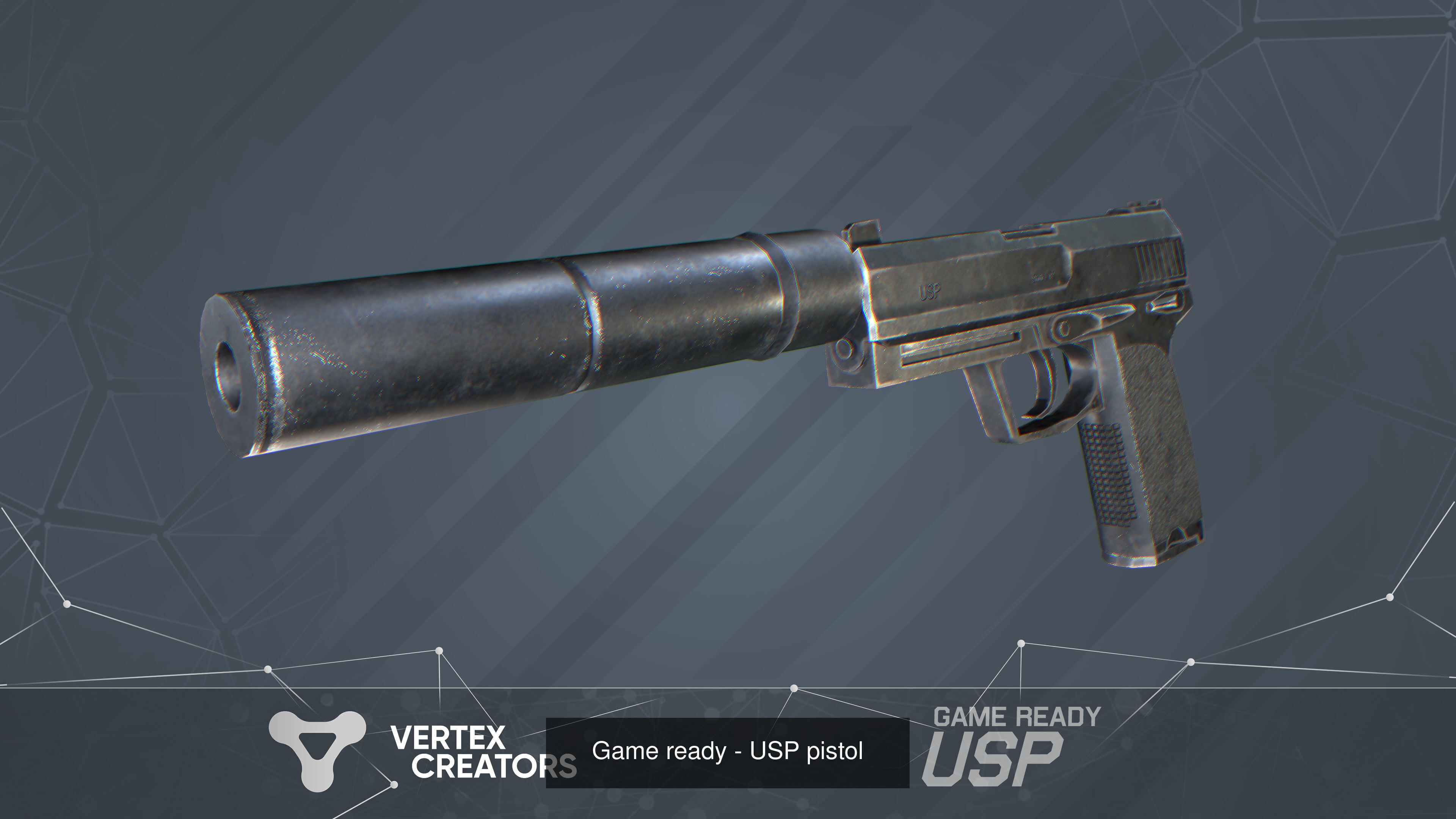 Game Ready - Pistol Pack 3D Model Collection_7