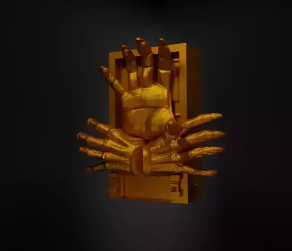 Hands Book Nook - Hands Bookend - Hands Book Prop 3D print model