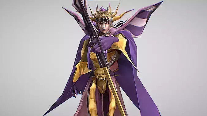 The Emperor - Dissidia - Final Fantasy Low-poly 3D model