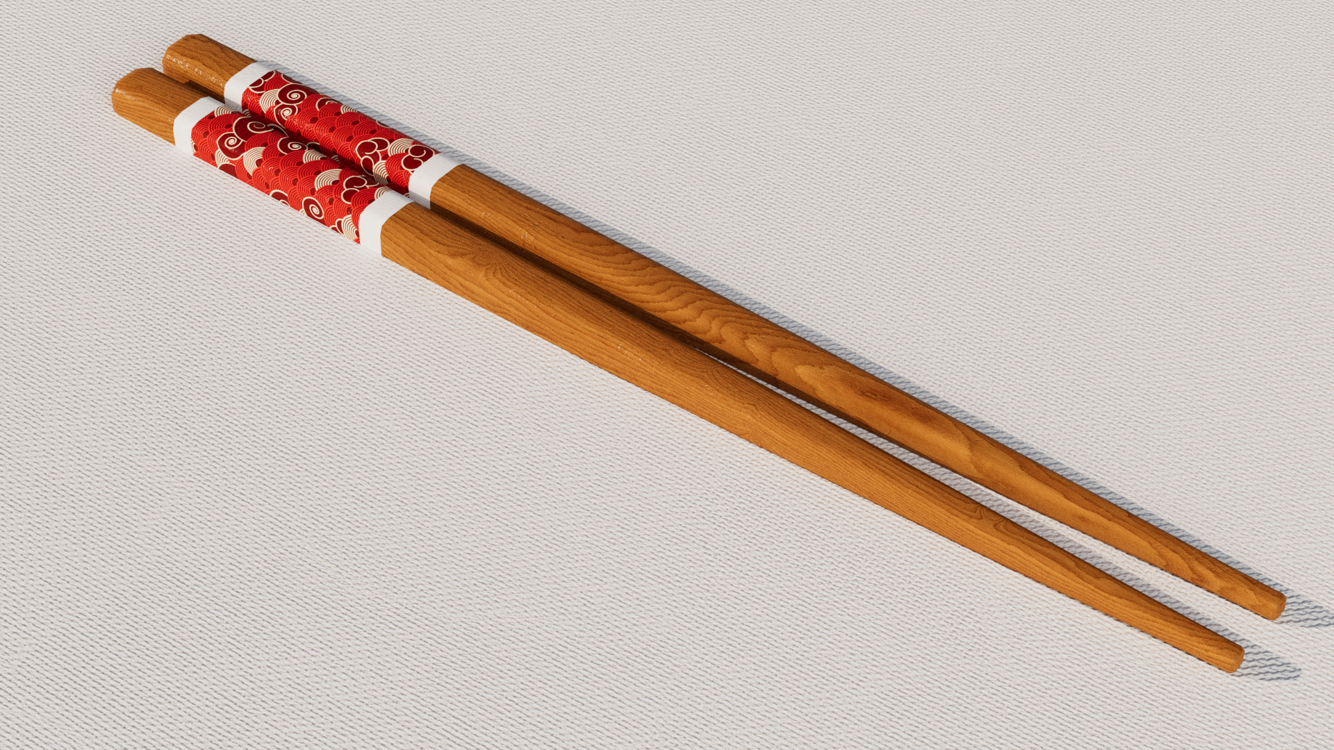 Chopsticks with Holder 3D model_3