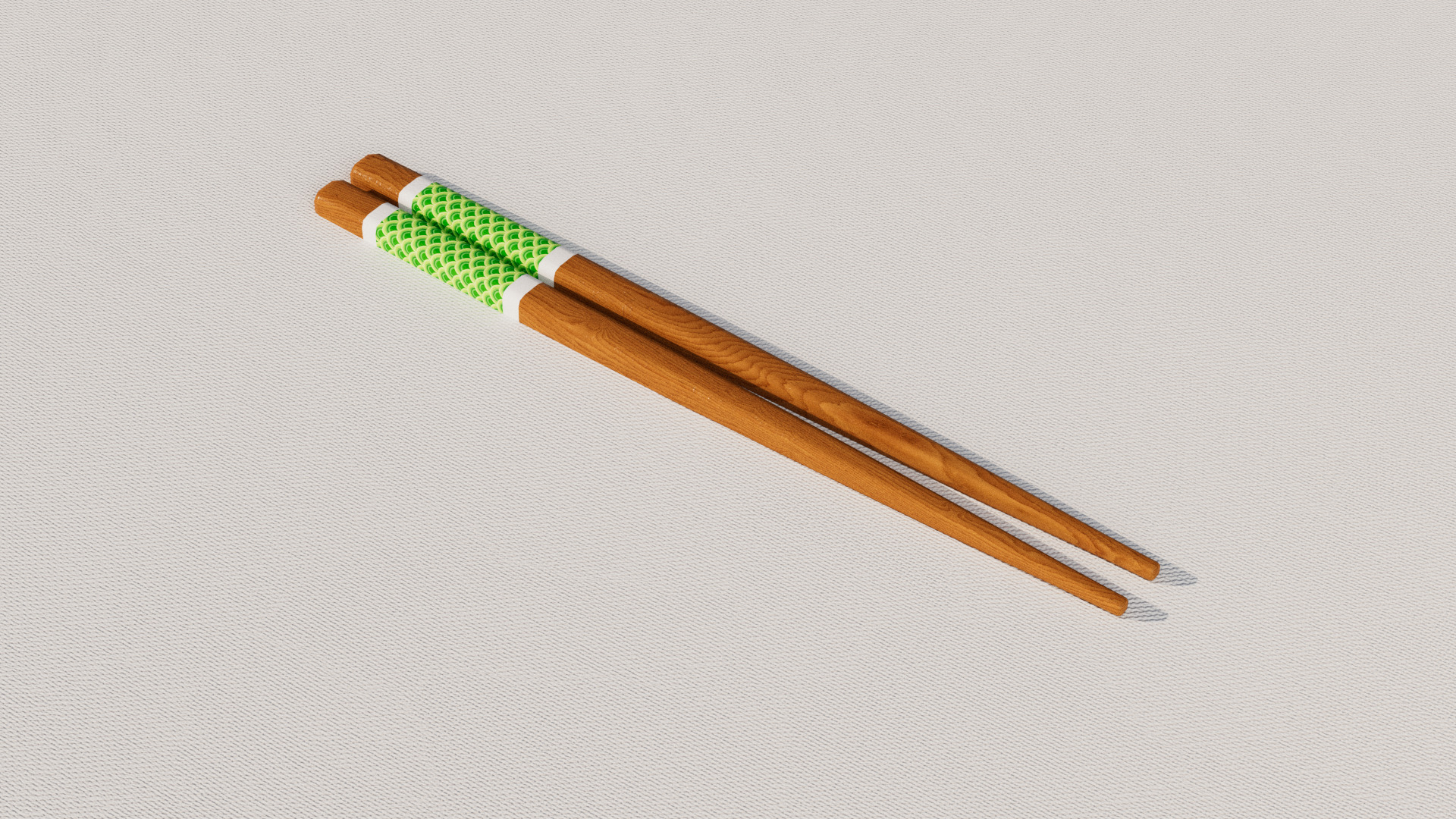 Chopsticks with Holder 3D model_4