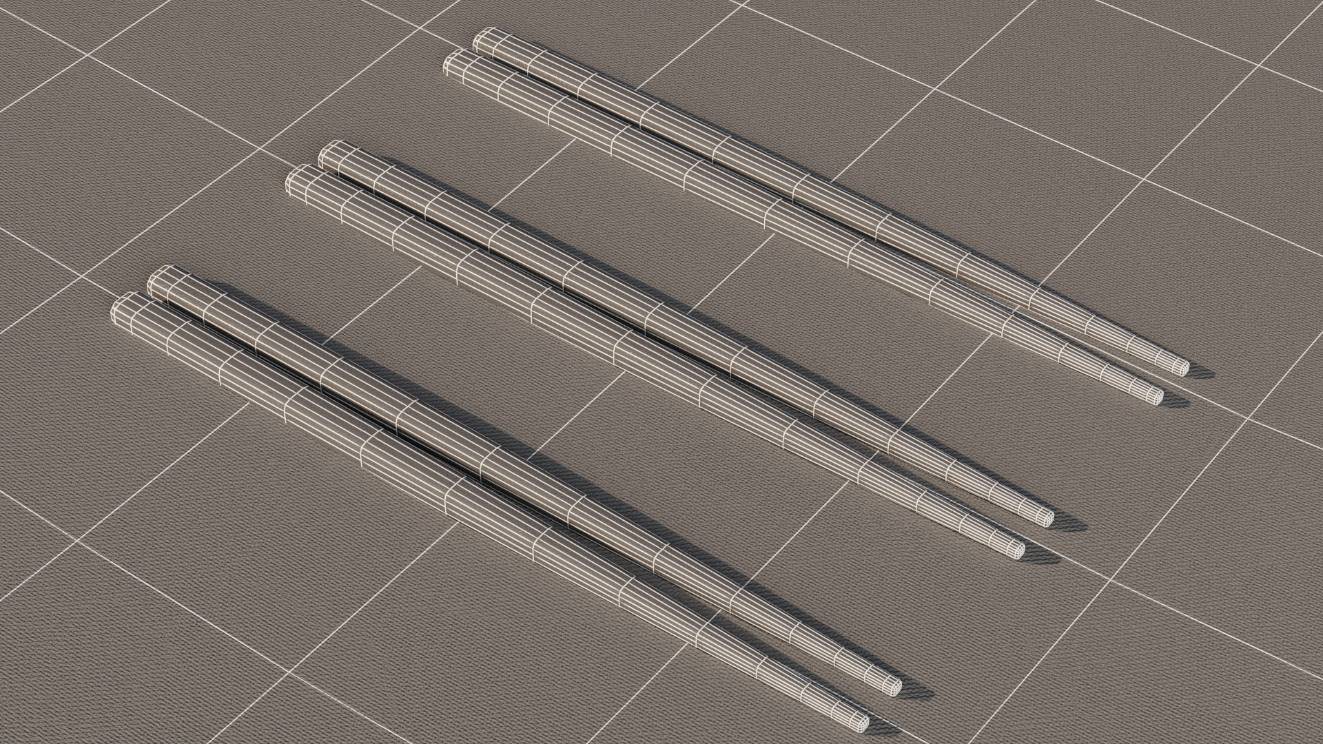 Chopsticks with Holder 3D model_5