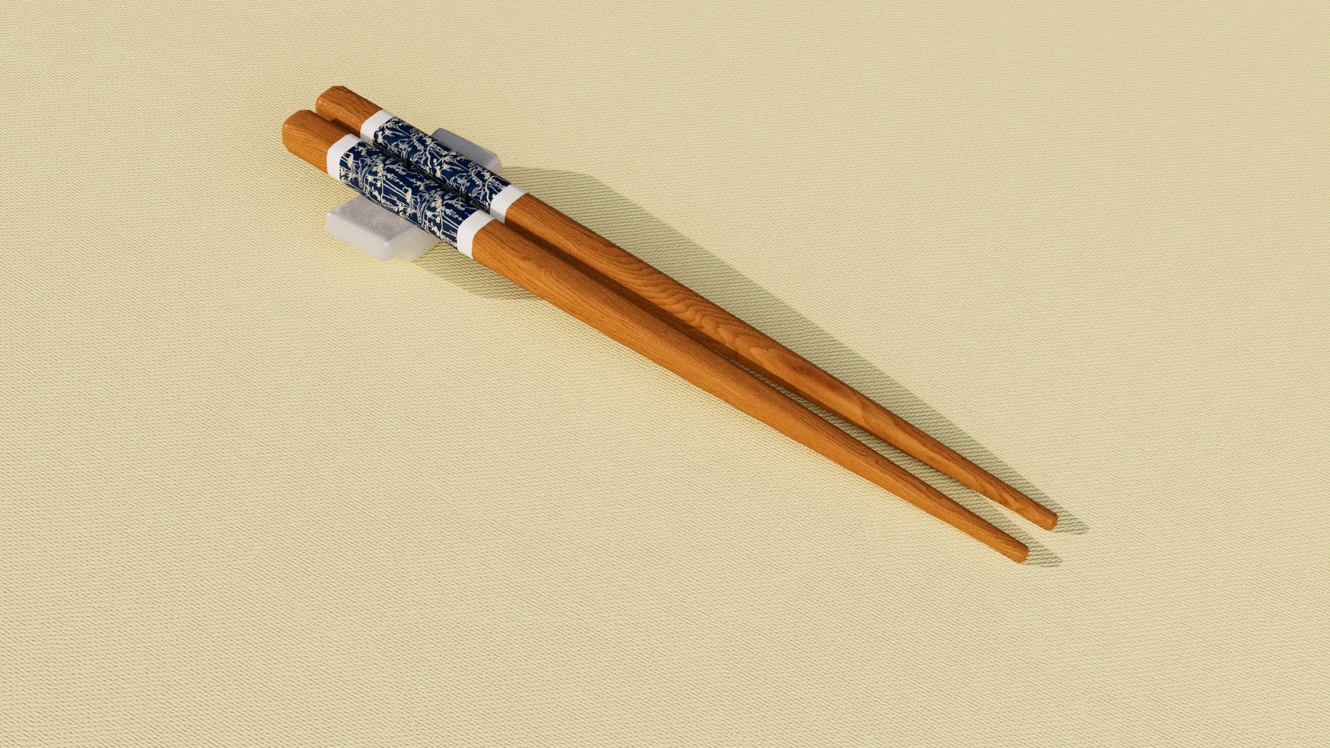 Chopsticks with Holder 3D model_1