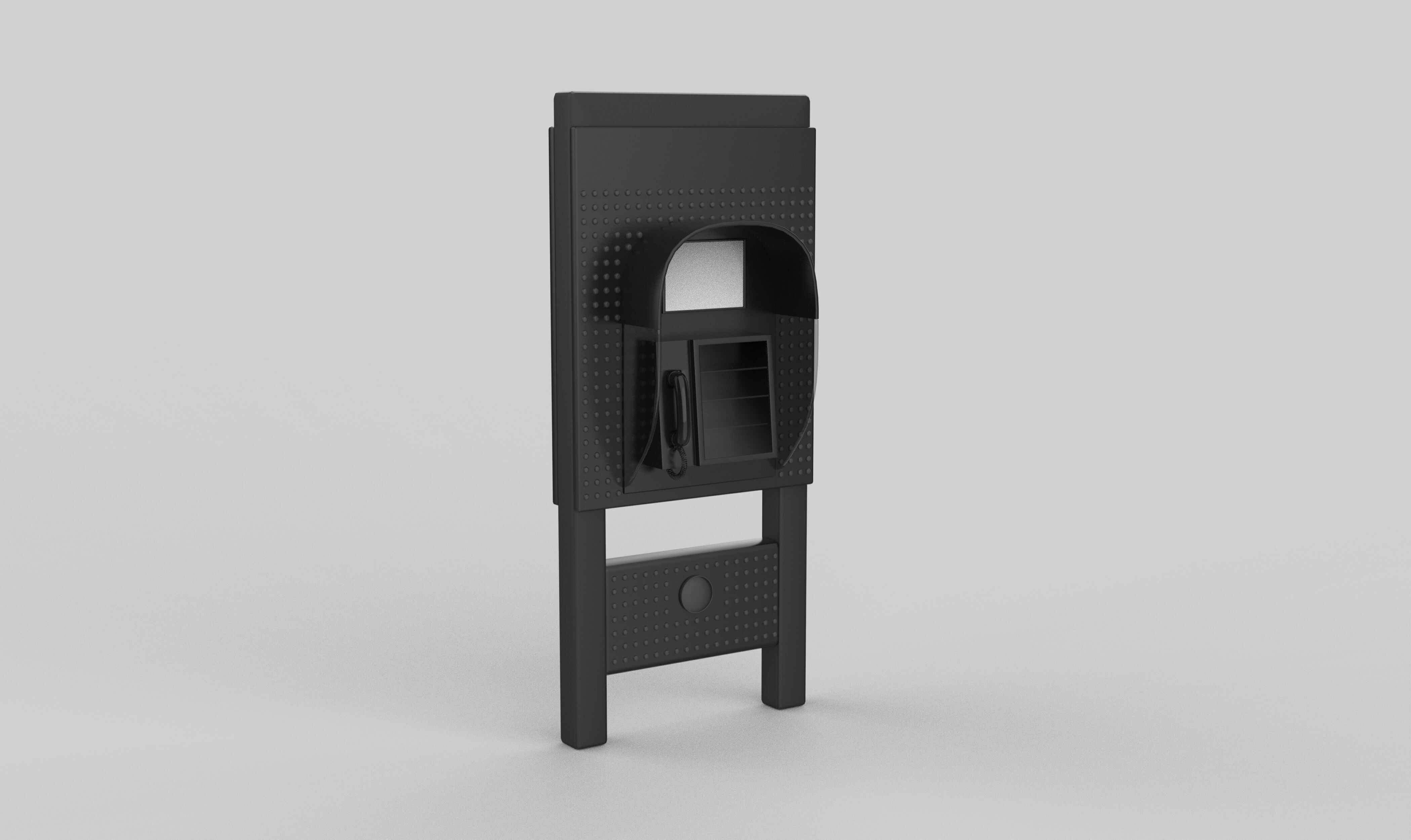 Phone Booth 3D model_13