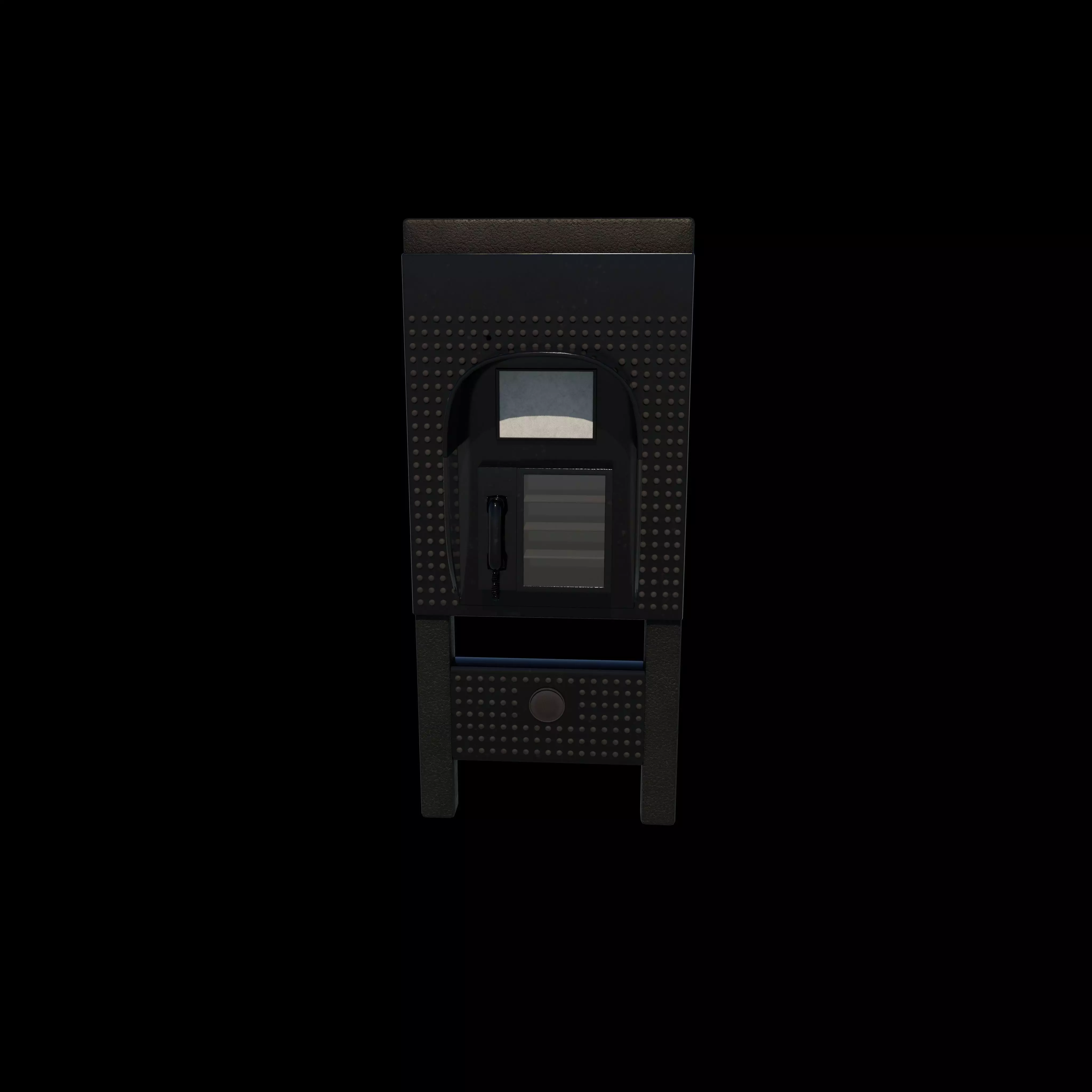 Phone Booth 3D model_0