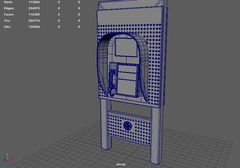Phone Booth 3D model_10