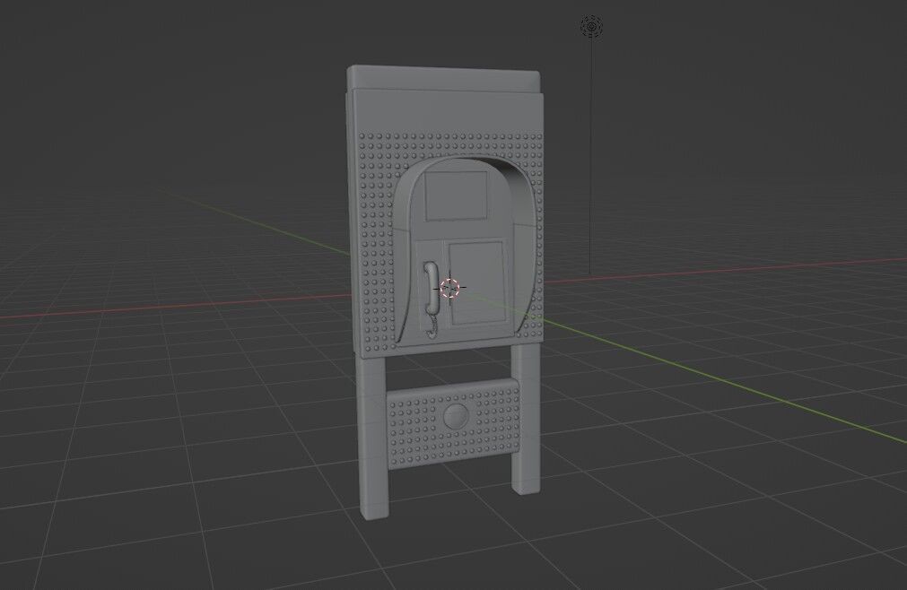 Phone Booth 3D model_11