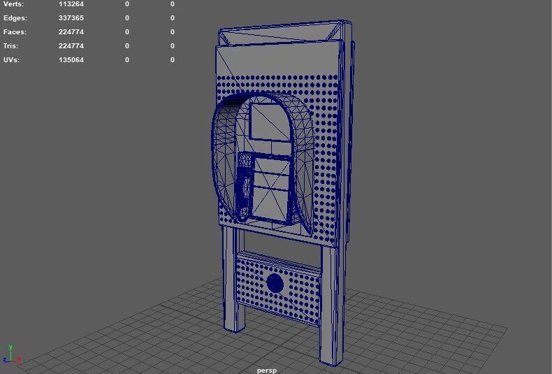 Phone Booth 3D model_12