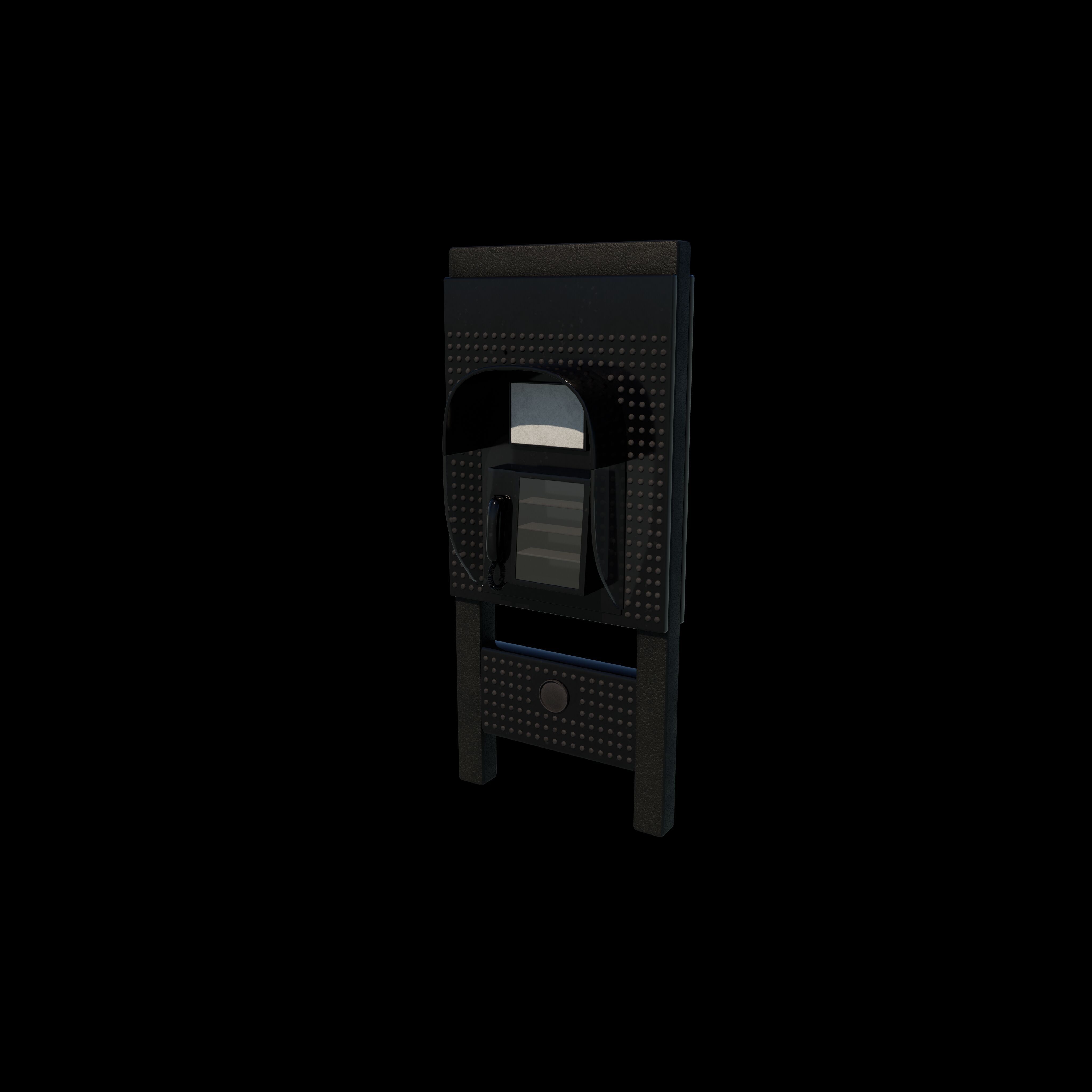 Phone Booth 3D model_3