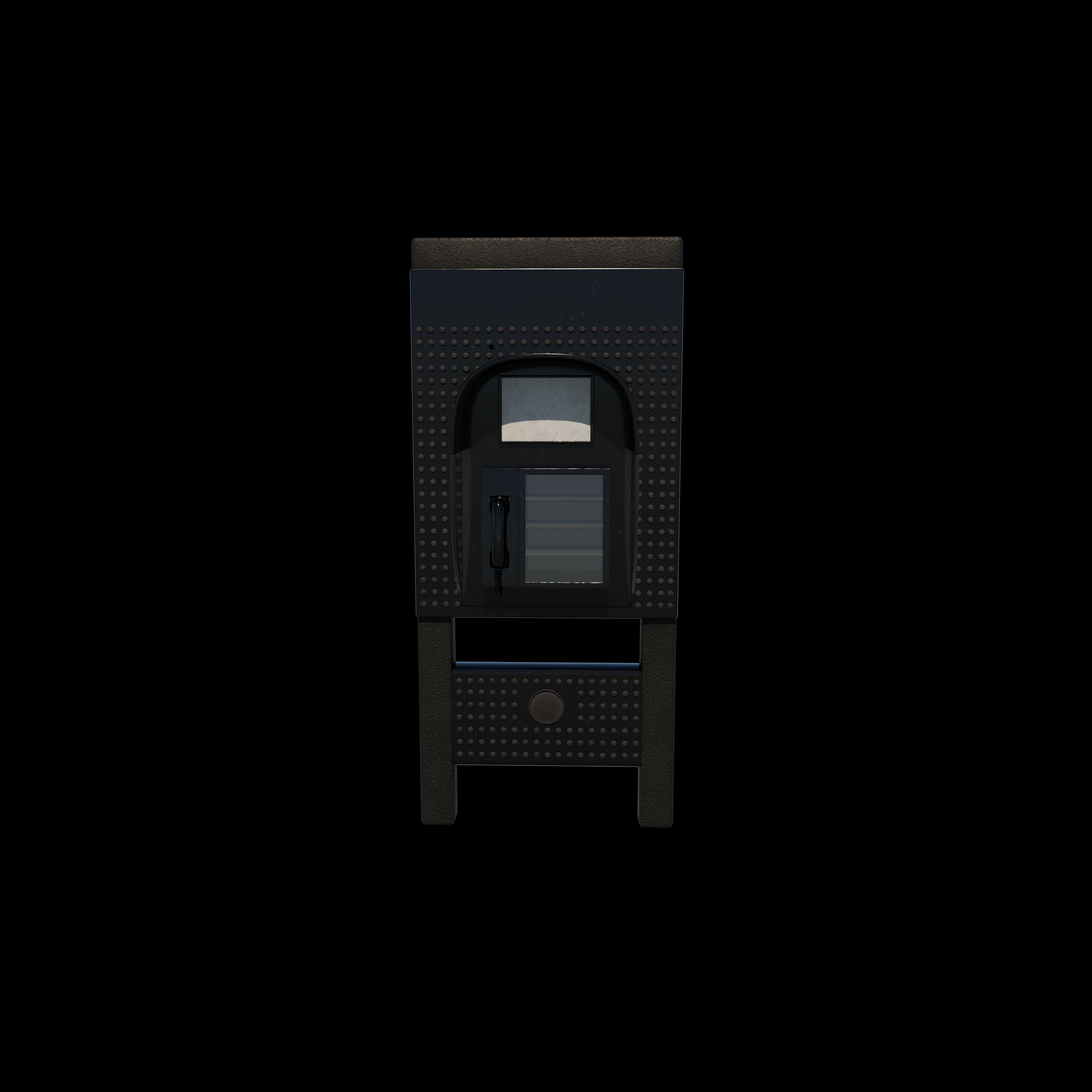 Phone Booth 3D model_5
