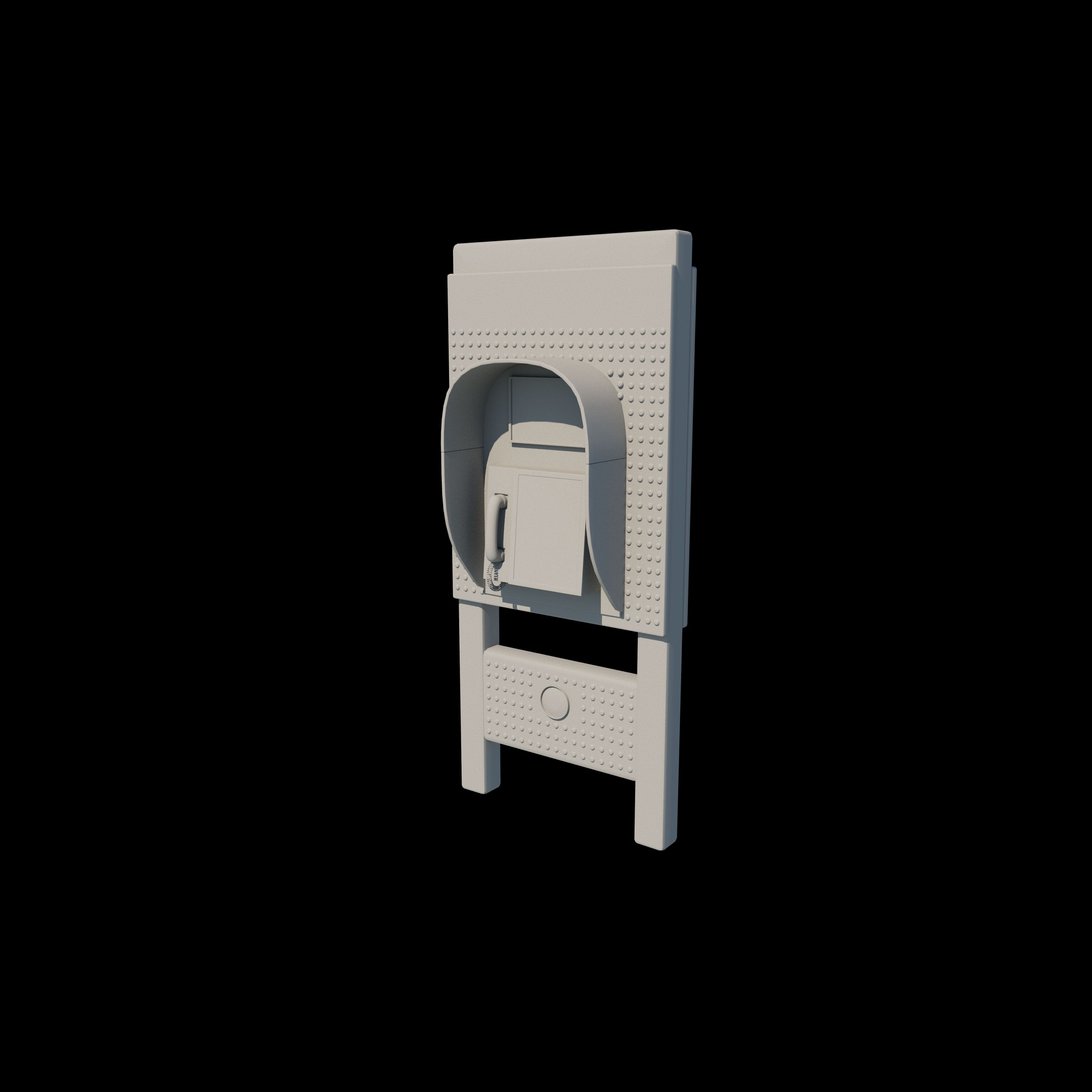 Phone Booth 3D model_9