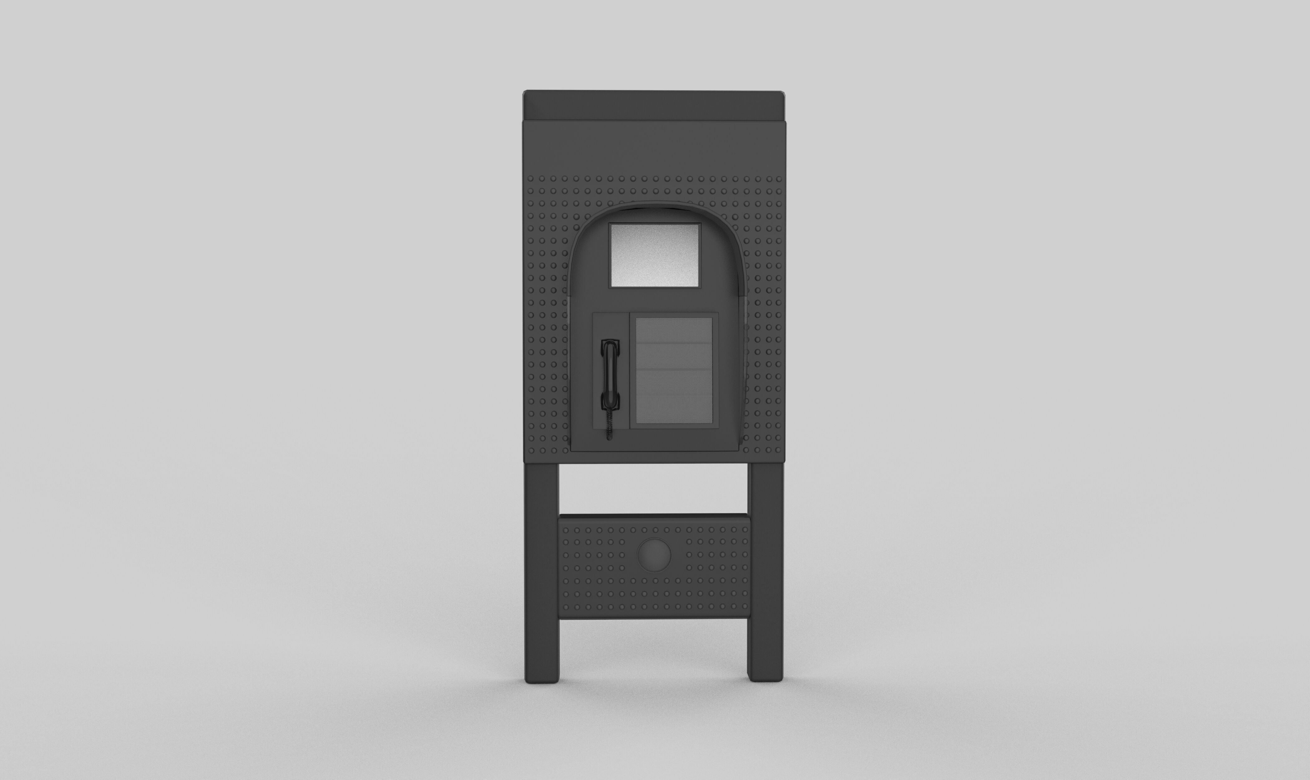 Phone Booth 3D model_7