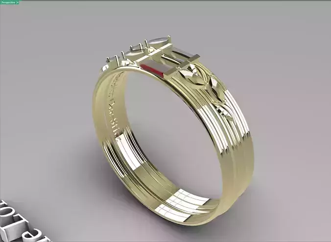 Tree Stacker Ring 3D print model